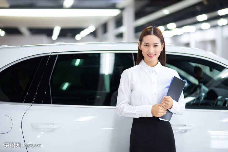 汽車(chē)銷(xiāo)售商務(wù)女性